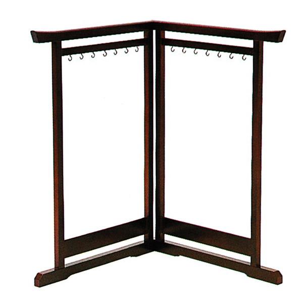 【日本製】筆掛二ツ折[桜] 幅72cm×奥行1.7cm×高さ52cm 