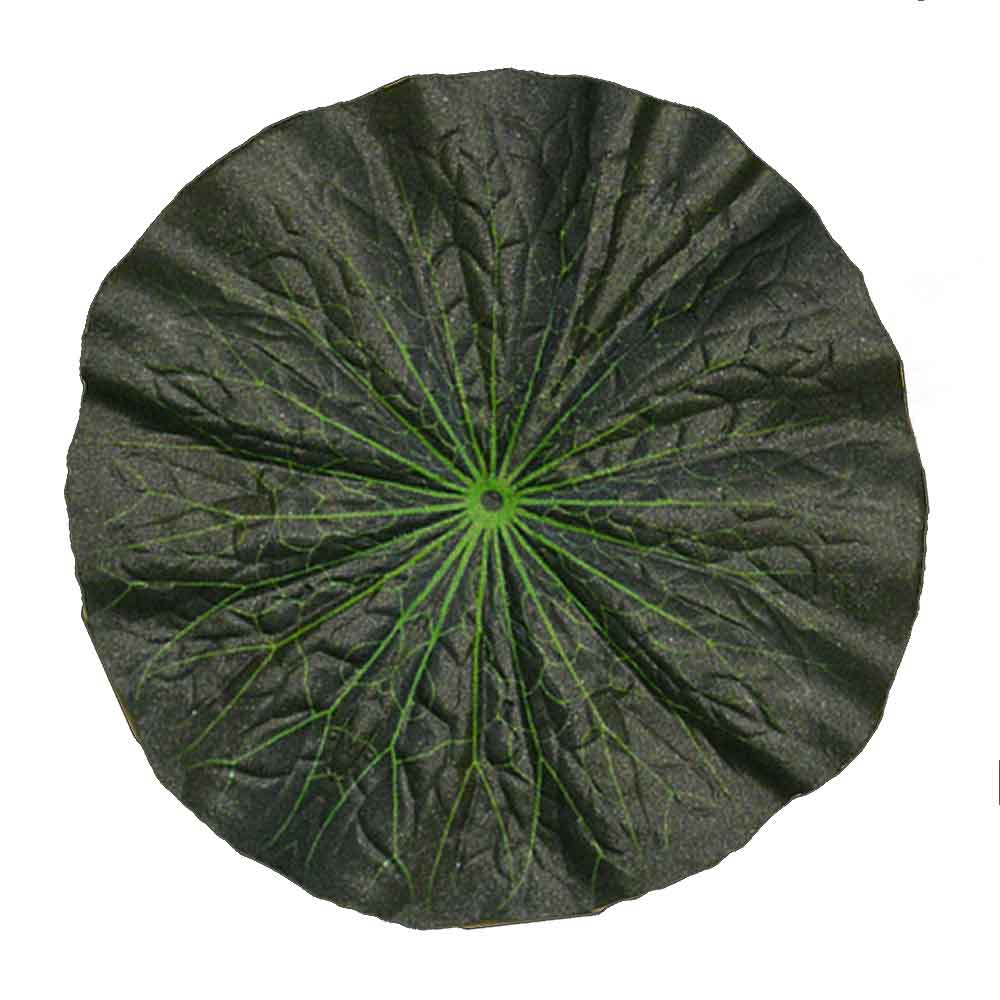 【盆用品】お供え用 ハスの葉（小） 7寸(約21cm) 合繊製 蓮の葉/蓮葉/はすの葉 お盆飾り {SK}KZB 