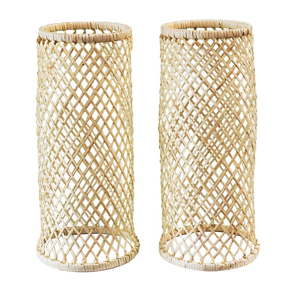 【法衣用品/寺院用】【夏用】 籐製 汗除腕貫(あせよけ うでぬき) サイズ：中(筒丈24cm) 