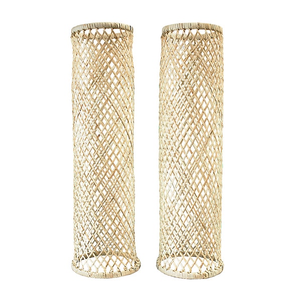 【法衣用品/寺院用】【夏用】 籐製 汗除腕貫(あせよけ うでぬき) サイズ：長(筒丈35cm) 