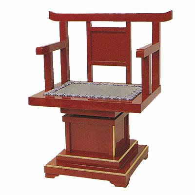 【日本製】【社寺用】 回転式曲録 朱塗 