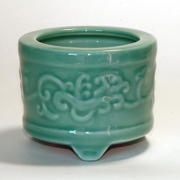 土香炉(どごうろ) 浮絵入 4.0寸(12.2cm) 