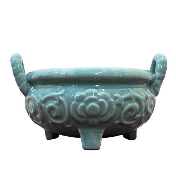 【真宗大谷派用(お東)】天竜寺型土香炉(どごうろ)(かなえ香炉) 5.0寸 