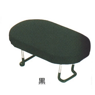 [携帯用正座椅子] 新らくらく椅子 無地 [大][袋付] 黒色 座面高10.5cm 