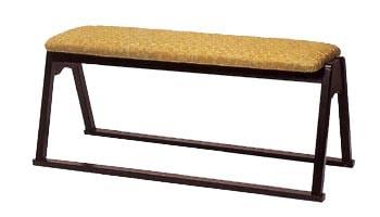 【社寺用/和室設備】二人用椅子 幅100cm×奥行38cm×座面高42cm 背もたれなし【木製】長椅子/長イス/長いす/ベンチ 