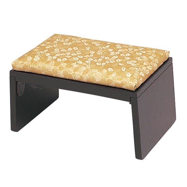 【社寺用/在家用/和室設備】 折畳式 正座椅子 [木製][ダークブラウン][YR] 背もたれなし 