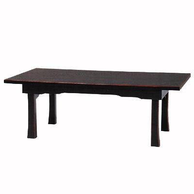 新二月堂机 [黒塗り面朱][折畳式/板バネ式] 幅3.0尺(約90cm)×奥行45cm×高さ31cm 