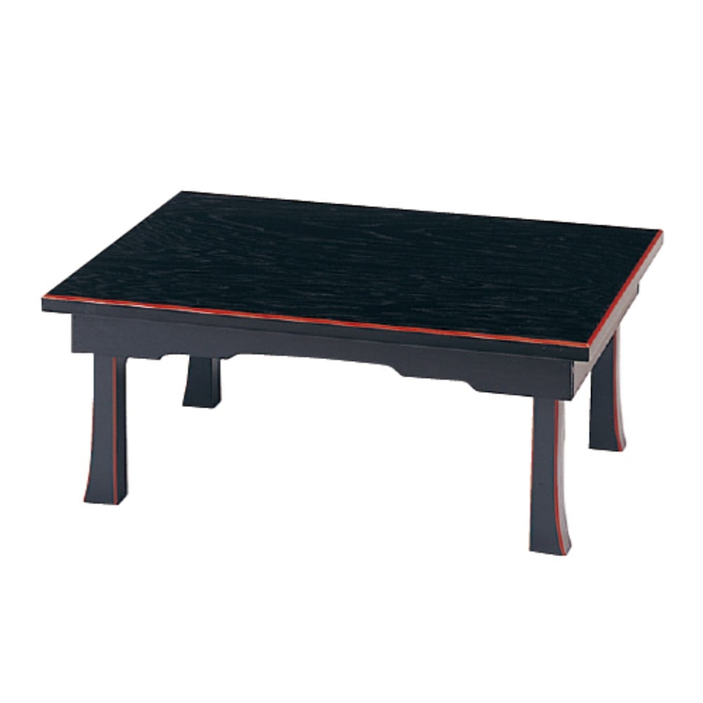 【精霊棚/盆棚】 お盆用飾り台 [黒塗面朱][折畳式/板バネ式] 幅2.0尺(約60cm)×奥行45cm×高さ25cm 