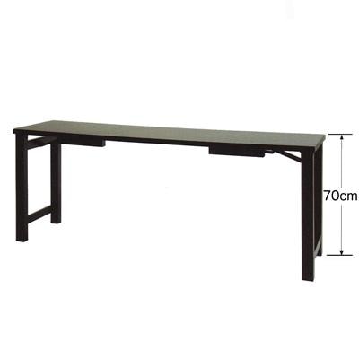 座卓兼用型法事机 ※高さ2段可変 [黒塗][折畳式/板バネ式] 6尺(幅 180cm×奥行45cm×高さ33cm/70cm) 