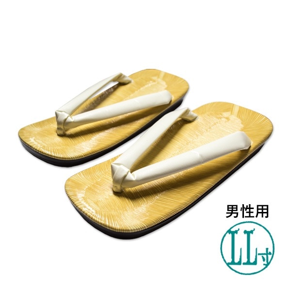 男性用 草履 白鼻緒 ウレタン底 LL寸：25.0cm～26.5cm / 天部分：26.5cm 