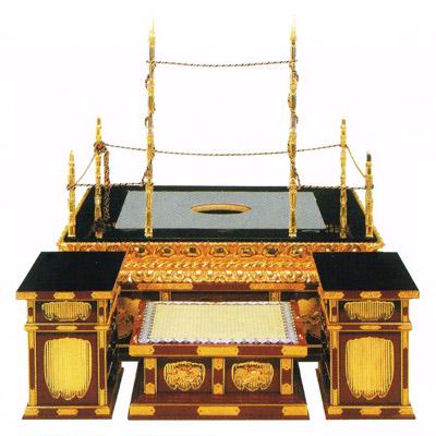 【寺院用】 大壇・護摩壇 幸心流型 向壇巾4尺(120cm) 別上品(カシュー塗) 