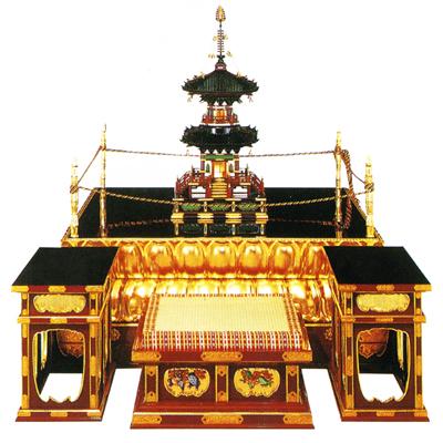 【寺院用】 大壇・護摩壇 伝流型 向壇巾4尺(120cm) 別上品(カシュー塗) 