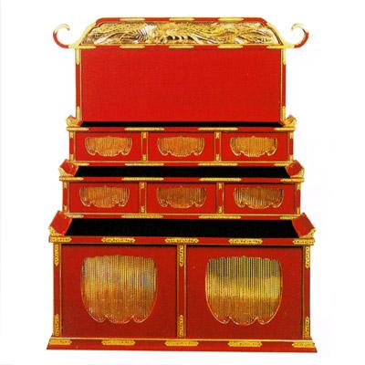 【寺院仏具】献菓子器　朱　大大 寺院仏具】献菓子器 朱 大大