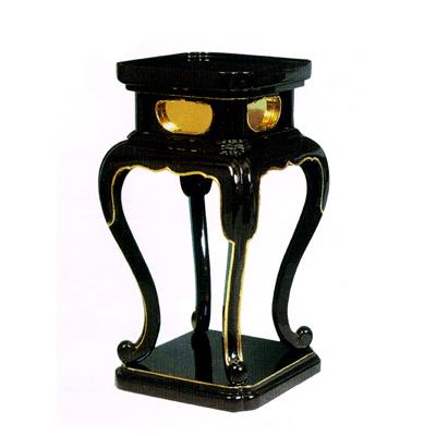 仏具 寺院用 各宗派 寺院仏具 中央香台 朱 面金 2尺 寺院仏具朱塗り 3.5尺 新型二重護摩壇・大壇 ケイ台付(磬