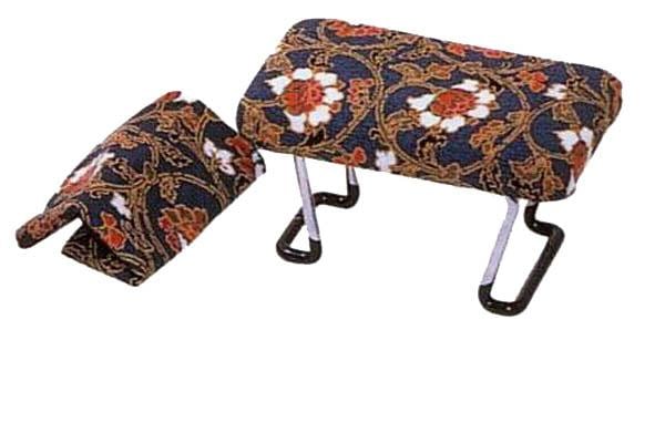 [携帯用正座椅子] 新らくらく椅子 [小]赤/青/茶 [袋付] 座面高10.5cm 