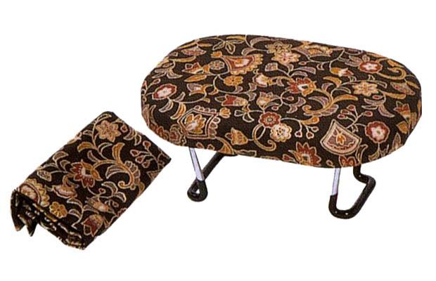 [携帯用正座椅子] 新らくらく椅子 [大][袋付][3色：赤/青/茶 ] 座面高10.5cm 