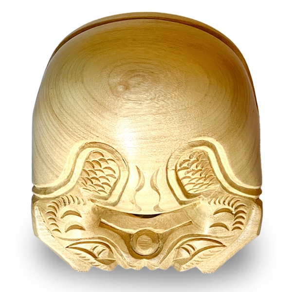 木魚 本楠 並彫 6寸 | 寺院仏具,鳴り物仏具,杢魚・音木・持鈴・しゃく