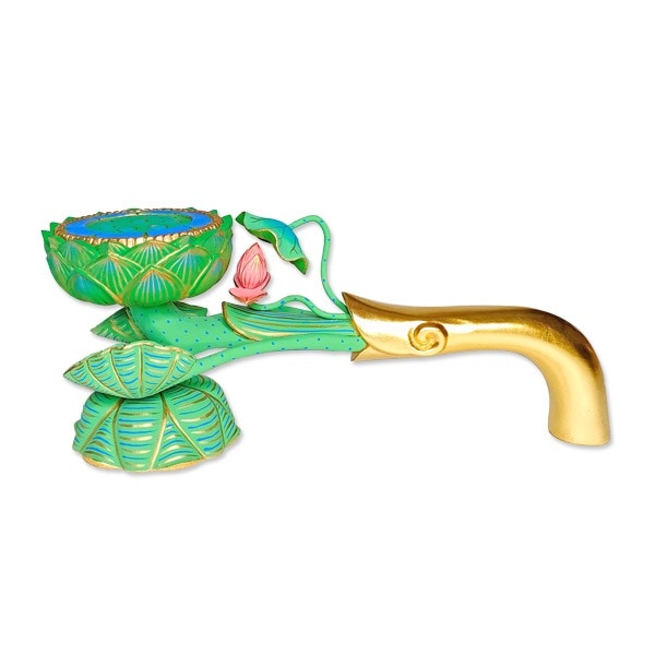 時代!! 法具『柄香炉』仏具 長29㎝ 時代!! 法具『柄香炉』