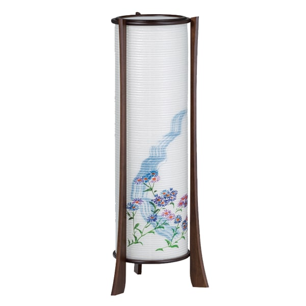 和照灯 紫苑 外絹張二重 盆提灯 和照灯 盆ちょうちん お盆 初盆 提灯 仏具 モダン おしゃれ 日本製 岐阜提灯 NO.2917