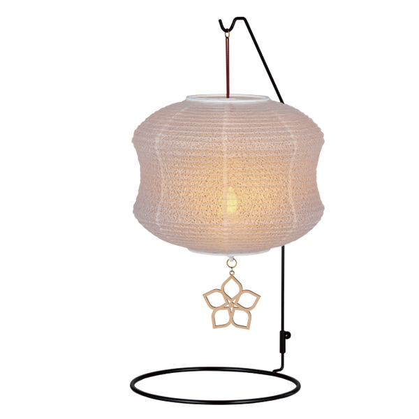 和照灯 如月 スイッチ付LED灯付 盆提灯 盆ちょうちん お盆 初盆 提灯 仏具 モダン 小さい おしゃれ 日本製 岐阜提灯 NO.2985