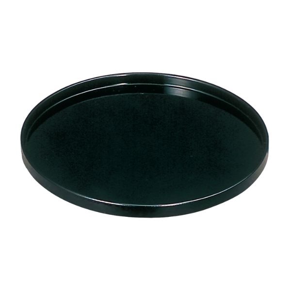 切立丸盆 黒 7.0寸 お盆 トレー ブラック 無地 茶盆 切立 ７．０寸 シンプル おぼん 仏壇 仏具 日本製