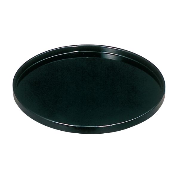 切立丸盆 黒 8.0寸 お盆 トレー ブラック 無地 茶盆 切立 ８．０寸 シンプル おぼん 仏壇 仏具 日本製
