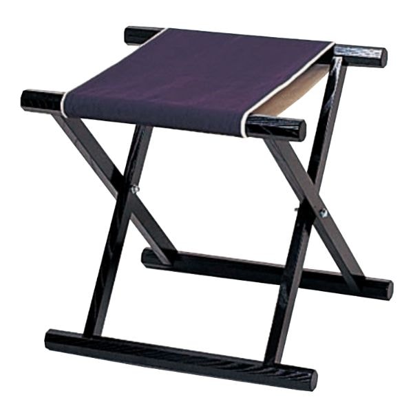 胡床 黒塗紫布 こしょう 折りたたみ 折り畳み 式 たためる 椅子 和風 和風座椅子 お詣り お参り 法事 法要 コンパクト 日本製