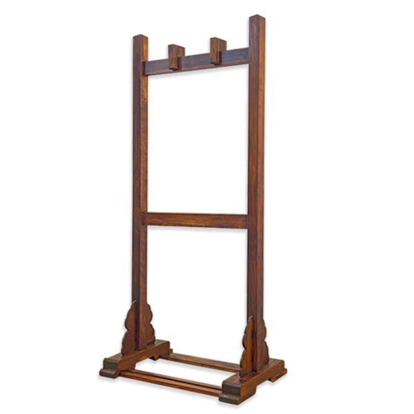 二段式塔婆立て 止クサビ付 木製 透漆塗 卒塔婆立て 国産桧木 3本立 4本立