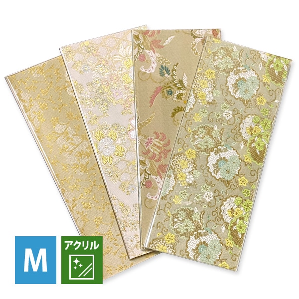 日本製 仏壇用 アクリル 仏具マット Mサイズ 幅30cm×奥行12cm 金襴 膳引きマット 仏具 敷マット 仏壇マット 経机掛け 仏壇用敷物 骨壺ステージ お手入れ簡単