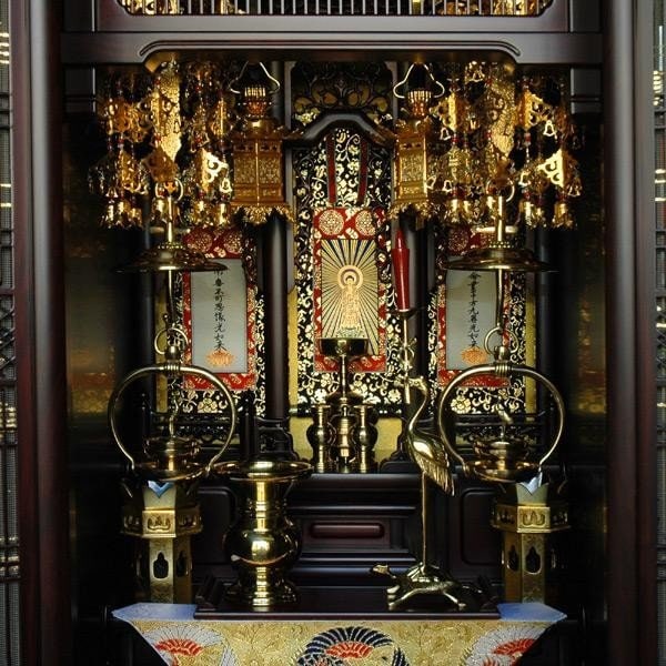 花立 京丸 真宗大谷派用 真鍮製 磨きフッ素加工 | 家庭用仏具,花瓶