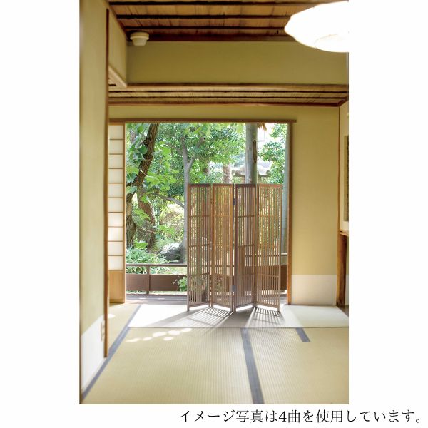 秋田杉格子スクリーン 6曲 仏具 間仕切り 寺院用 仕切り 屏風 スクリーン 和風 6連 パーテーション 木製 インテリア 寺用具 仏間 和風仕切り部屋区切り