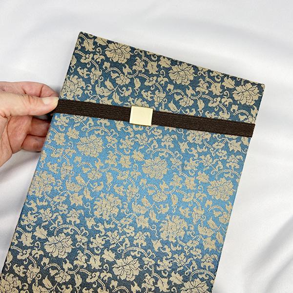 香華堂オリジナル 仕切り付き 中啓ケース 古渡緞子仕立て