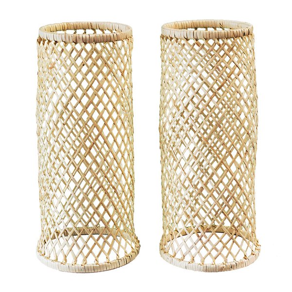 【法衣用品/寺院用】【夏用】 籐製 汗除腕貫(あせよけ うでぬき) サイズ：中(筒丈24cm) 