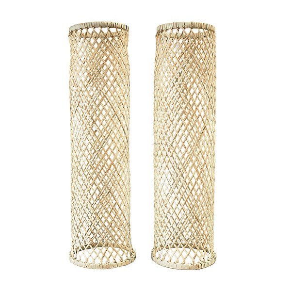【法衣用品/寺院用】【夏用】 籐製 汗除腕貫(あせよけ うでぬき) サイズ：長(筒丈35cm) 