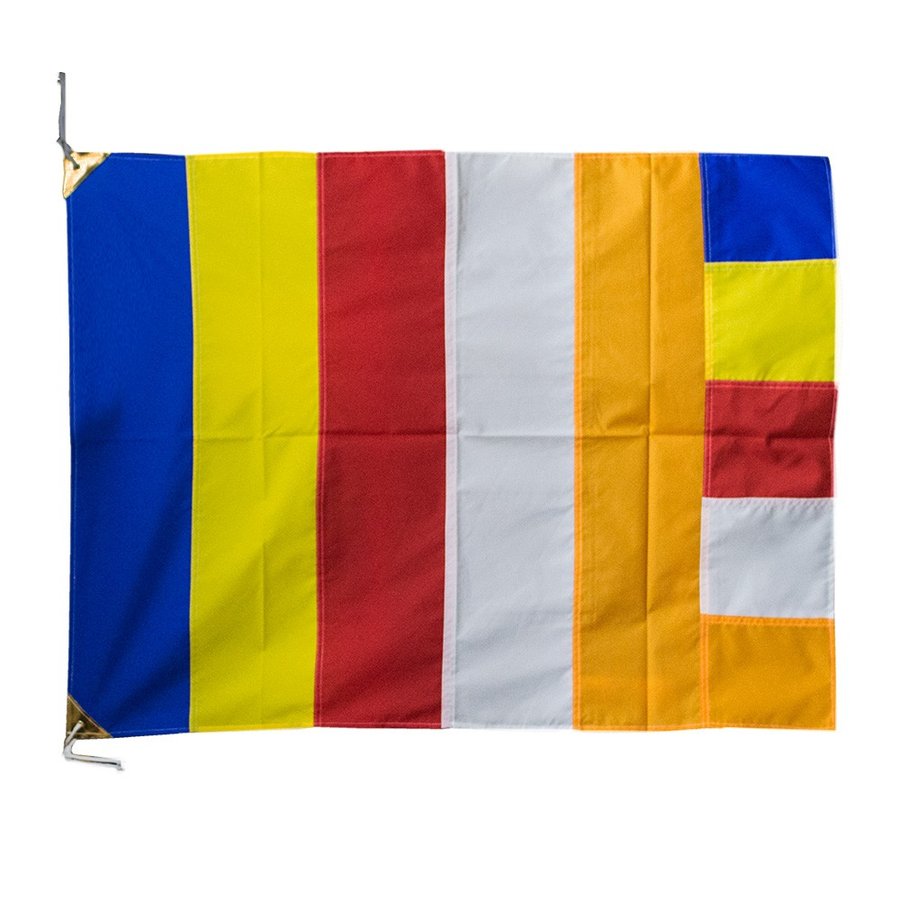 旗単品】仏旗 テトロン製 旧仏旗 又は 新仏旗 サイズ：大 190cm×145cm