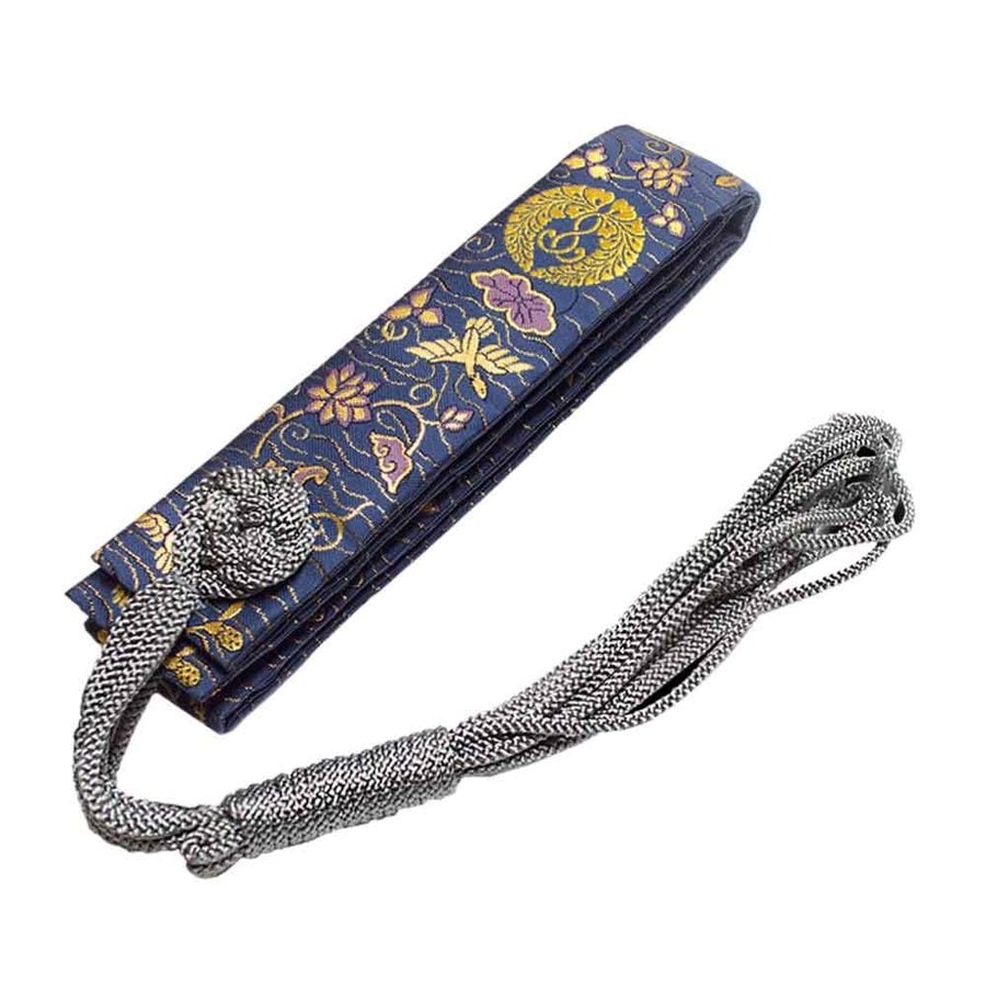 浄土真宗用 半袈裟(西：門徒式章/東：略肩衣) 縹色(はなだいろ)蓮池