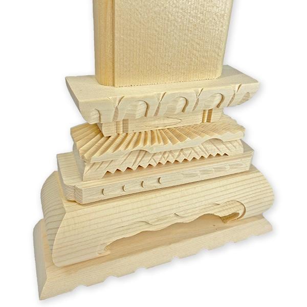 白木位牌 ( 並中上 ) 8寸 1基 仏具 位牌 木製 仮位牌 | 寺院仏具,供物