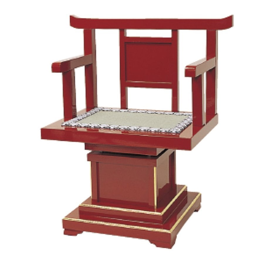 日本製】【社寺用】 回転式曲録 朱塗 | 寺院仏具,曲録・内陣用椅子,曲