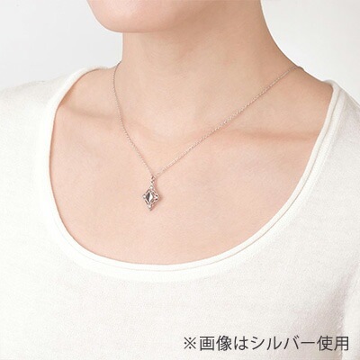 遺骨ペンダント(手元供養) ソウルジュエリー『エレガントレース×シルバー』 ■Cz2mm×4石 ■SLV925