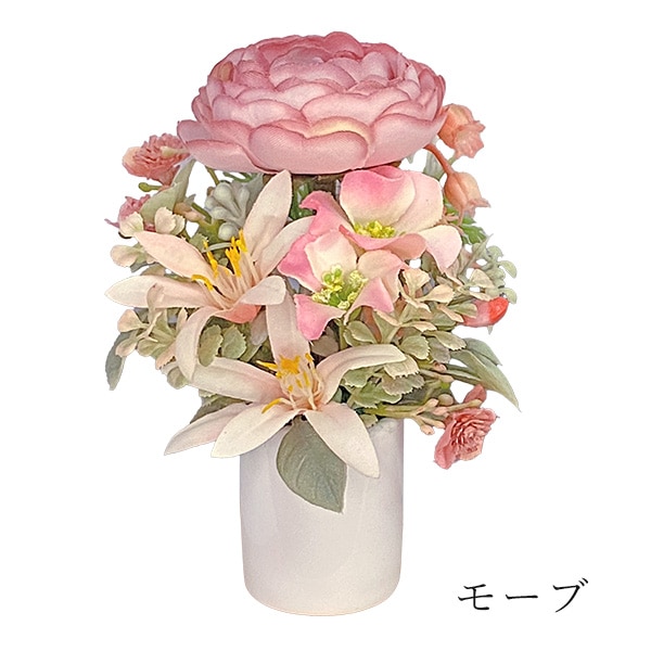 フラワーアレンジメント 彩楽-sara- クリアケース入り 仏花 仏壇 造花