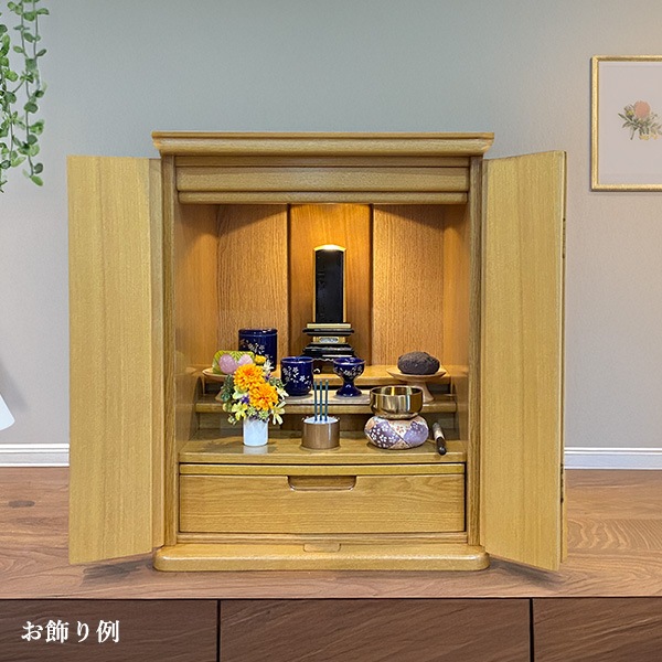 フラワーアレンジメント 彩楽-sara- クリアケース入り 仏花 仏壇 造花 ミニ ギフト 贈り物 お花