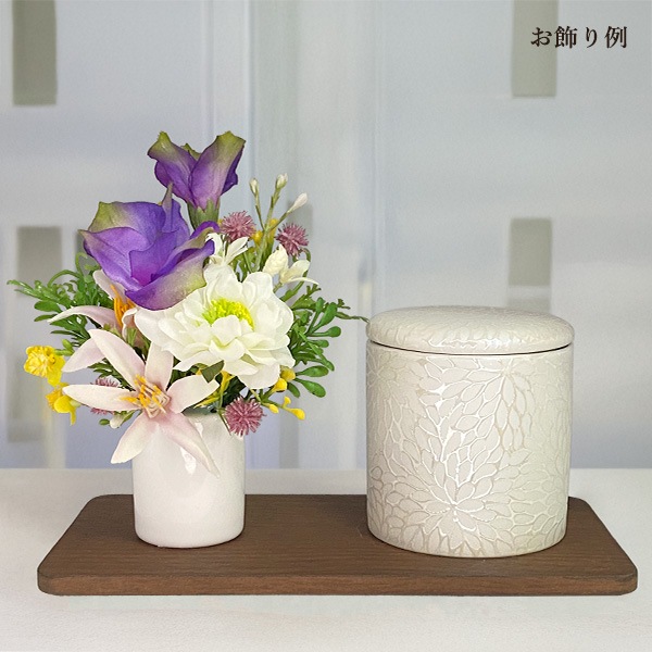 フラワーアレンジメント 彩楽-sara- クリアケース入り 仏花 仏壇 造花