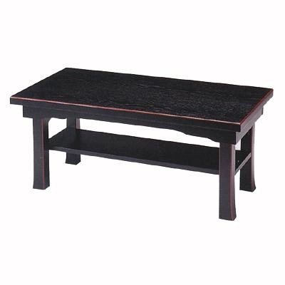 新二月堂机(タナ付)[黒塗面朱][折畳式/板バネ式] 幅2.0尺(約60cm)×奥行