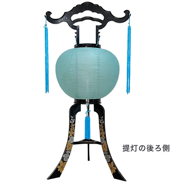 盆提灯 盆ちょうちん 回転筒付き 岩泉 大内行灯 (3本足) 高さ85cm 在