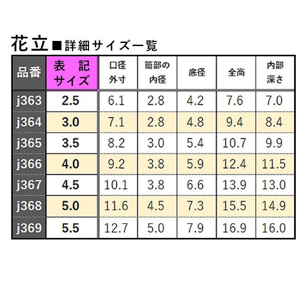 【高岡製】地花立(じばなたて) 真鍮製 色付仕上 3.0(3寸) 