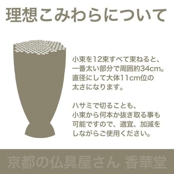 【プラスチック製】 理想こみわら 12束入り 【カタログ『華仏具』掲載】