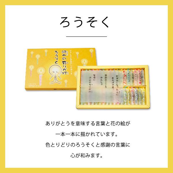 沢山の有りが灯 ギフトセット 進物用お線香 丸叶むらたのお線香&ろうそく 贈答品