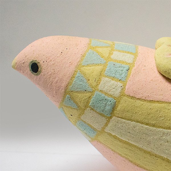 【在庫限り】わけあり アウトレット 処分 SALE ★手元供養用 ミニ骨壺(骨壷) 創作骨壺 信楽焼 Nio(ニオ)　[色：ブルー/ピンク] 