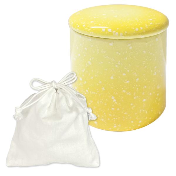 ★骨壷 骨壺 小さい 手元供養 骨カメ  シリコンリング付き 2寸  [色：さくら/ゆず] 【購入特典：納骨袋】