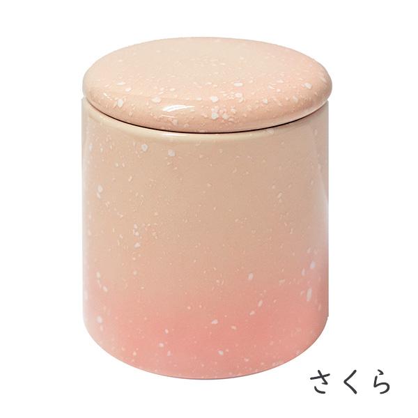 ★骨壷 骨壺 小さい 手元供養 骨カメ  シリコンリング付き 2寸  [色：さくら/ゆず] 【購入特典：納骨袋】